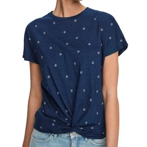 🆕️ Scotch and Soda Twist Front Indigo T-Shirt